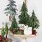 10.5" Unlit Frosted Iced Pine Artificial Christmas Tree with Jute Base